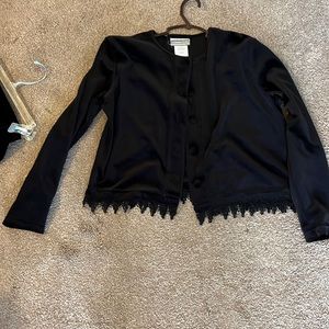Black crop jacket from Coldwater Creek size small